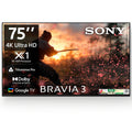 Sony BRAVIA 3 Series 189 cm (75 inches) 4K Ultra HD AI Smart LED Google TV K-75S30B (Black)
